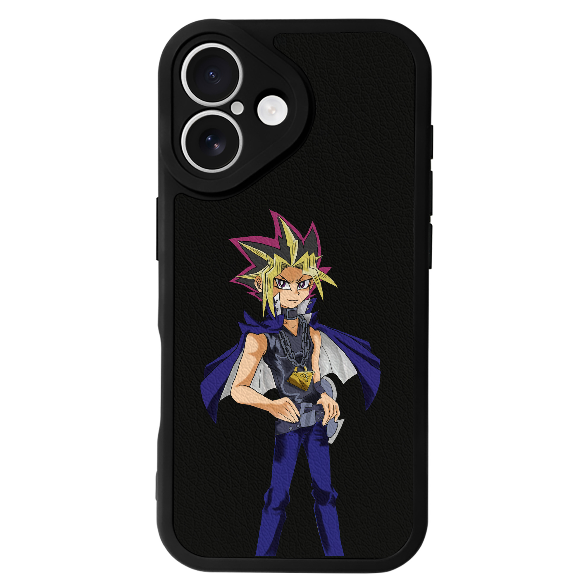 遊☆戯☆王 Yu-Gi-Oh! 【iPhone 16シリーズ対応】シリコンスマホケース（レザー調） 材質：シリコン